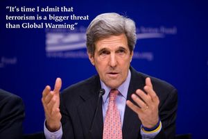 Kerry Finally Gives In and Admits Terrorism Is A Bigger Threat than Global Warming